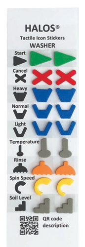 Image: HALO multi color washing machine stickers