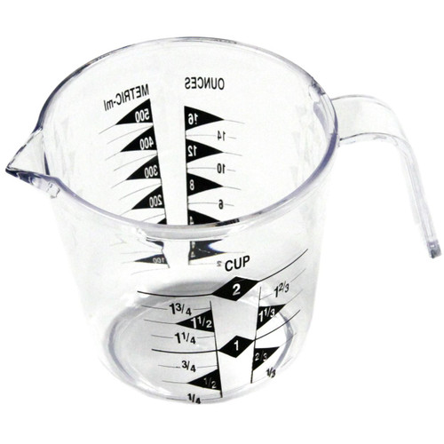image: 2 cup liquid measurer with bold markings