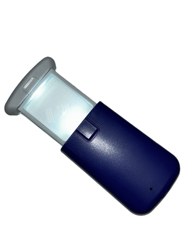 Image: 5X slider rechargeable LED magnifier, Open
