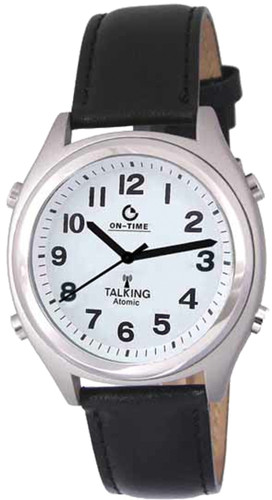 Atomic Talking Time and Date Alarm Watch