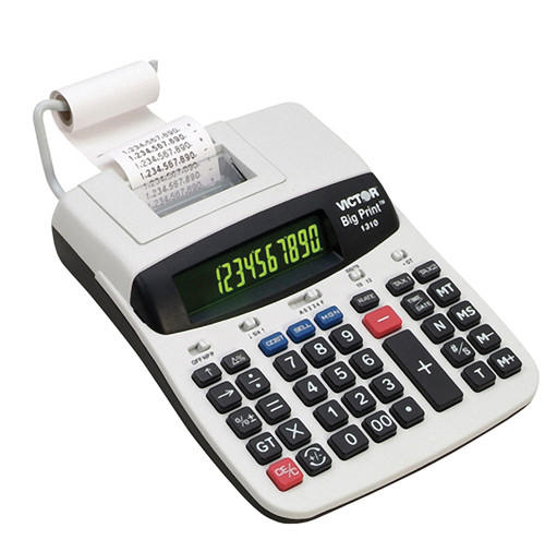 Victor Big Print Calculator Font Prints up to 17pt. Thermal Printer