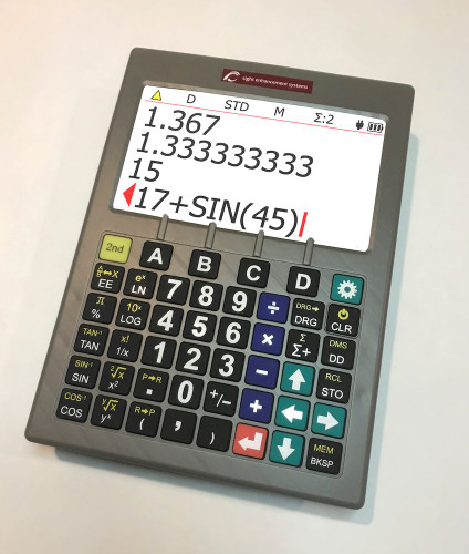 low vision scientific calculator, SciPlus 3200