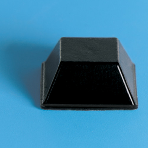 20 Large Black Square Bump-Ons