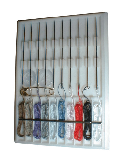 Threaded Needles (10pcs) W/Folding Scissors