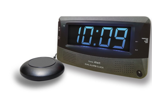 Image: sonic boom clock in gray