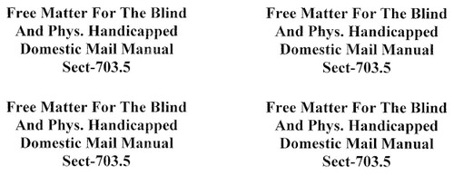 Free Matter For The Blind Peel-Off Stick-On Label, 90 pcs