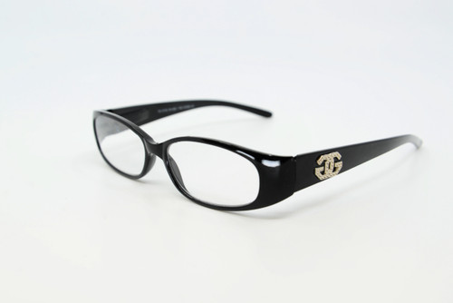 Black Plastic Frame Readers with Spring Hinged Temples