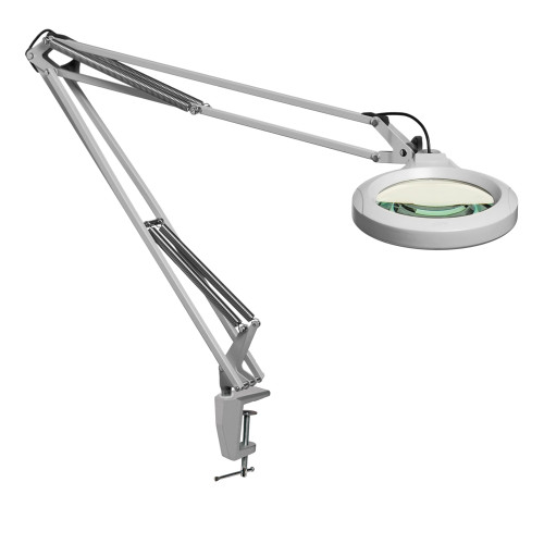 KFM LED Magnifier, 45 Arm, 5D, Edge Clamp