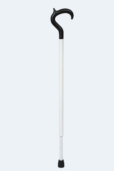 AmbuTech White Support Cane (Modern Handle) 33 to 41"