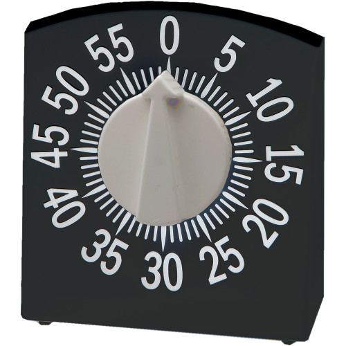 Tactile Low Vision Timer Black with White Numbers | Independent