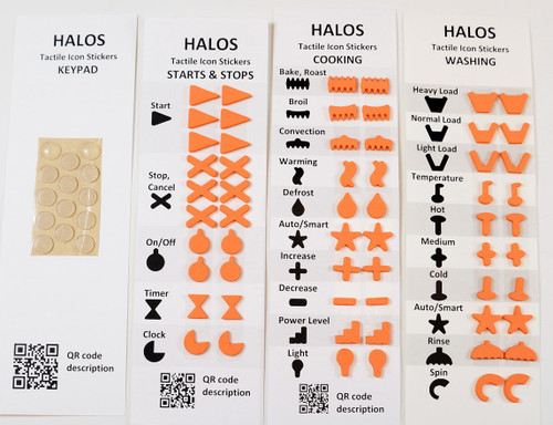 Image: HALOS home overlay stickers, orange