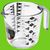 image: 4 Cup liquid measurer, green background