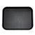 image: black cafeteria tray