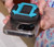 Image: sight stand cell phone stand for magnifying, snapped onto back of phone