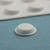 20 White Flat Top Round Bump-Ons