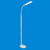 image: LED flex floor lamp, blue background