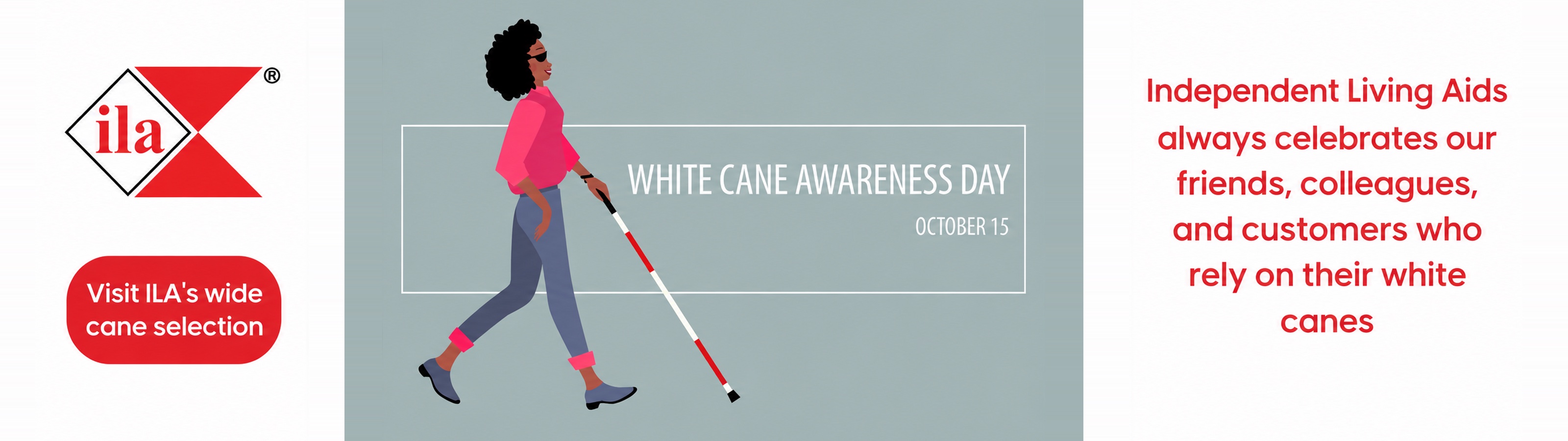 banner: white cane awareness day