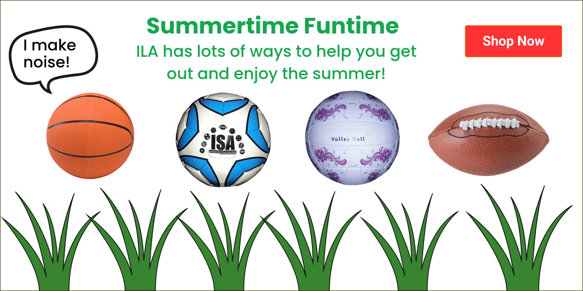 Banner: Summer Fun with balls that make noise
