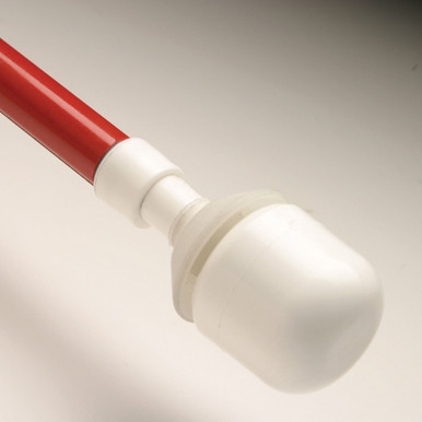 Ambutech Red Rolling Ball Cane Tip, Slip-On Style | Independent Living Aids