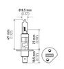 HELLA H1 12 55W Headlamp Bulb