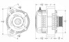 Mechman 1997-2013 Corvette Billet 170 AMP Alternator - Black Anodized S-Series C5 C6 