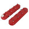 Holley Tall LS Valve Covers with Coil Mounts - Red Finish - Cast Aluminum - 4.8L 5.3L 5.7L 6.0L 6.2L LS1 LS3 LQ4 LM7 LC9 L96