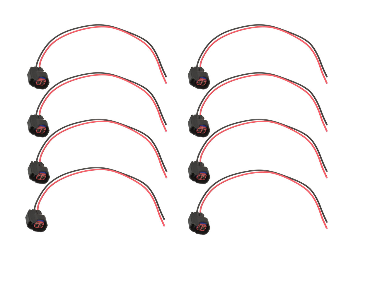 EV6 EV14 USCAR Fuel Injector Connector Pigtail Wire Dodge Fits LS2 LS3 Ford Qty 8