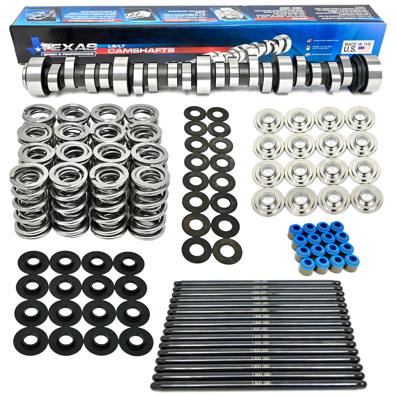 CAMP変態セット TSP Texas Speed LS7 Stage 4.2 Camshaft Cam Kit for 7.0 Square Port
