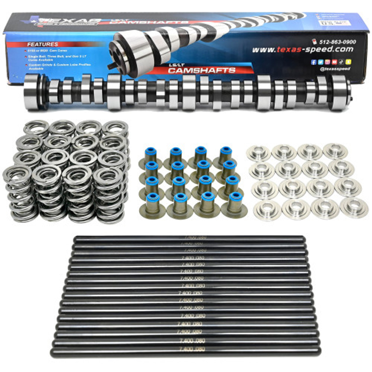 Texas Speed TSP Stage 3 High Lift Dual Spring Truck Camshaft 1999-2013 LS 4.8 5.3 6.0 6.2 Cam Kit