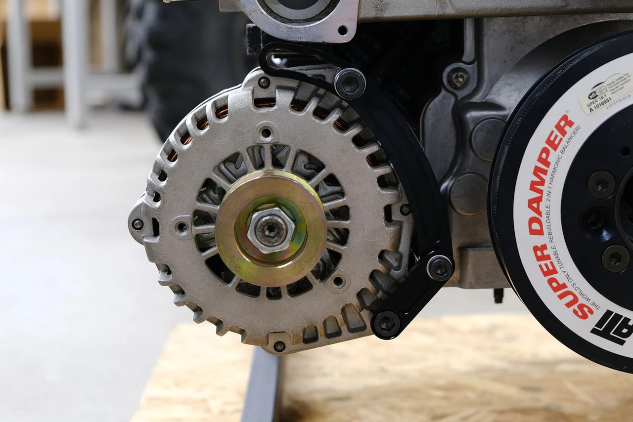 Motion Raceworks Low Mount Passenger Billet LS Alternator Bracket 10150