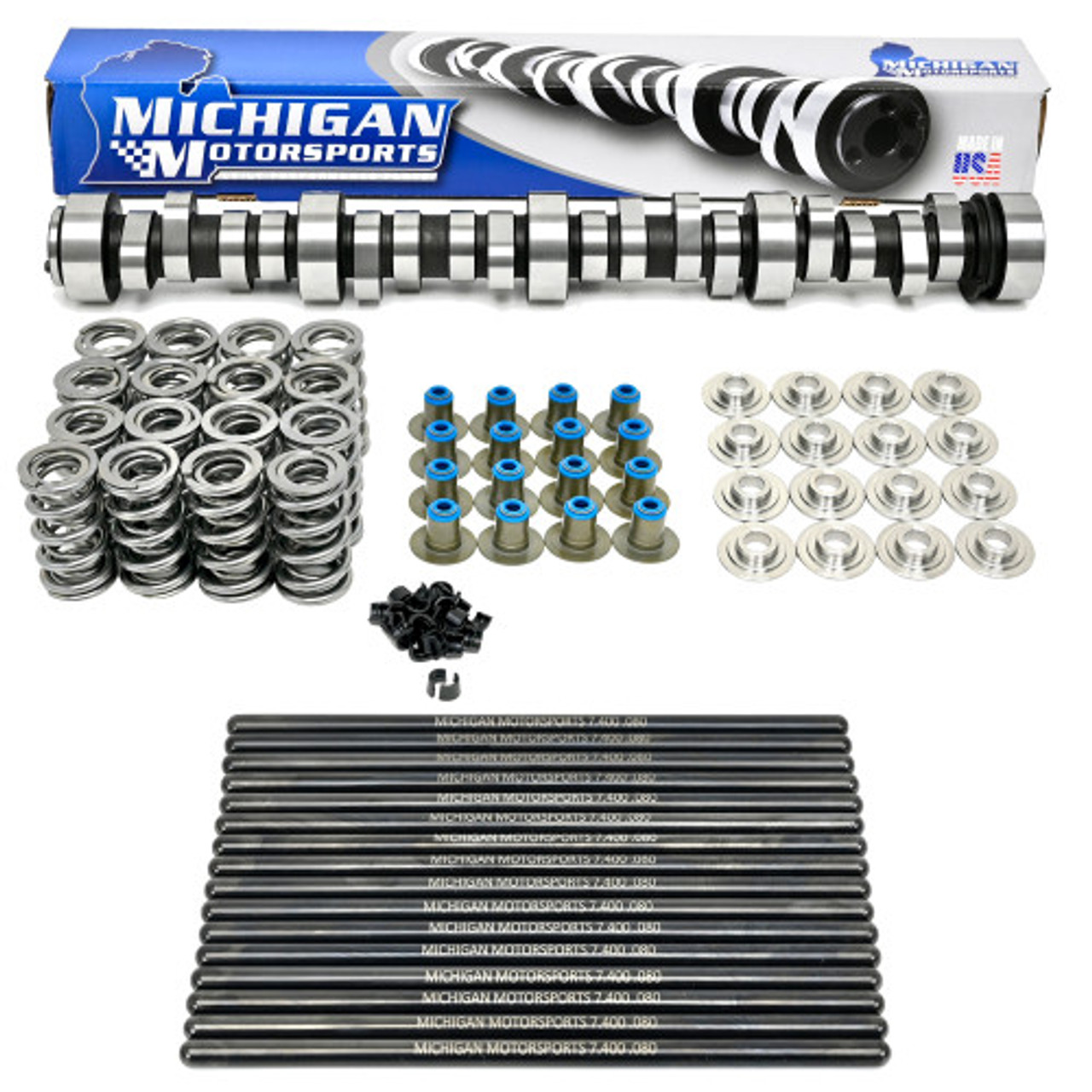 Michigan Motorsports Stage 2 LS1 Drift Cam for Cathedral Port LS 4.8 5.3 5.7 6.0 LS1 LS2 LS6 LM7 LQ4 LC9 Camshaft Kit