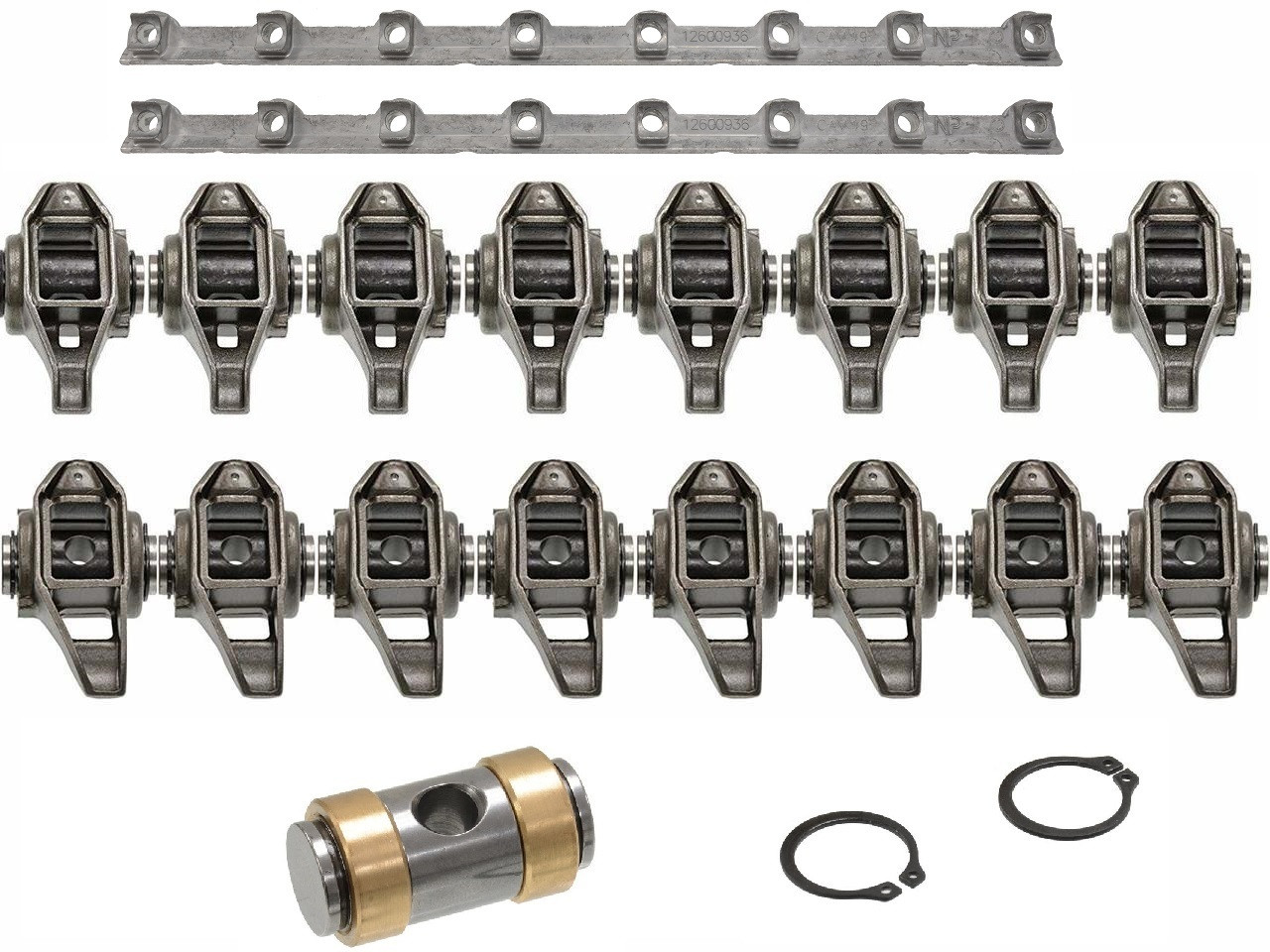 LS3 Rocker Arms with Bronze Bushing Trunions Installed and Stands L99 L76 L92 LS9 LSA L96 Trunnion