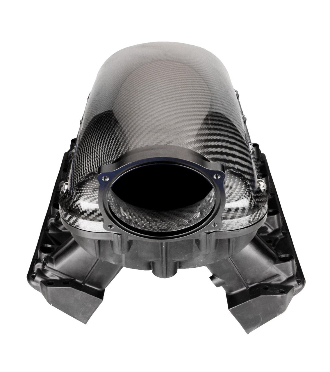 Performance Design Carbon pTR LS3 Intake Manifold for Rectangle Port LS Engines L99 LSA L76 L77 L92 LY6 L96 L94 L9H - Black Flange