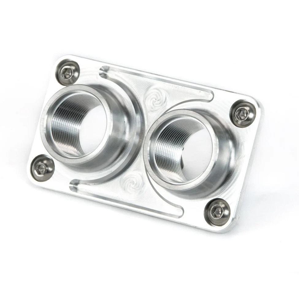 Motion Raceworks Billet Intercooler Water Pass Thru 12AN 16AN 20AN Hose Barb