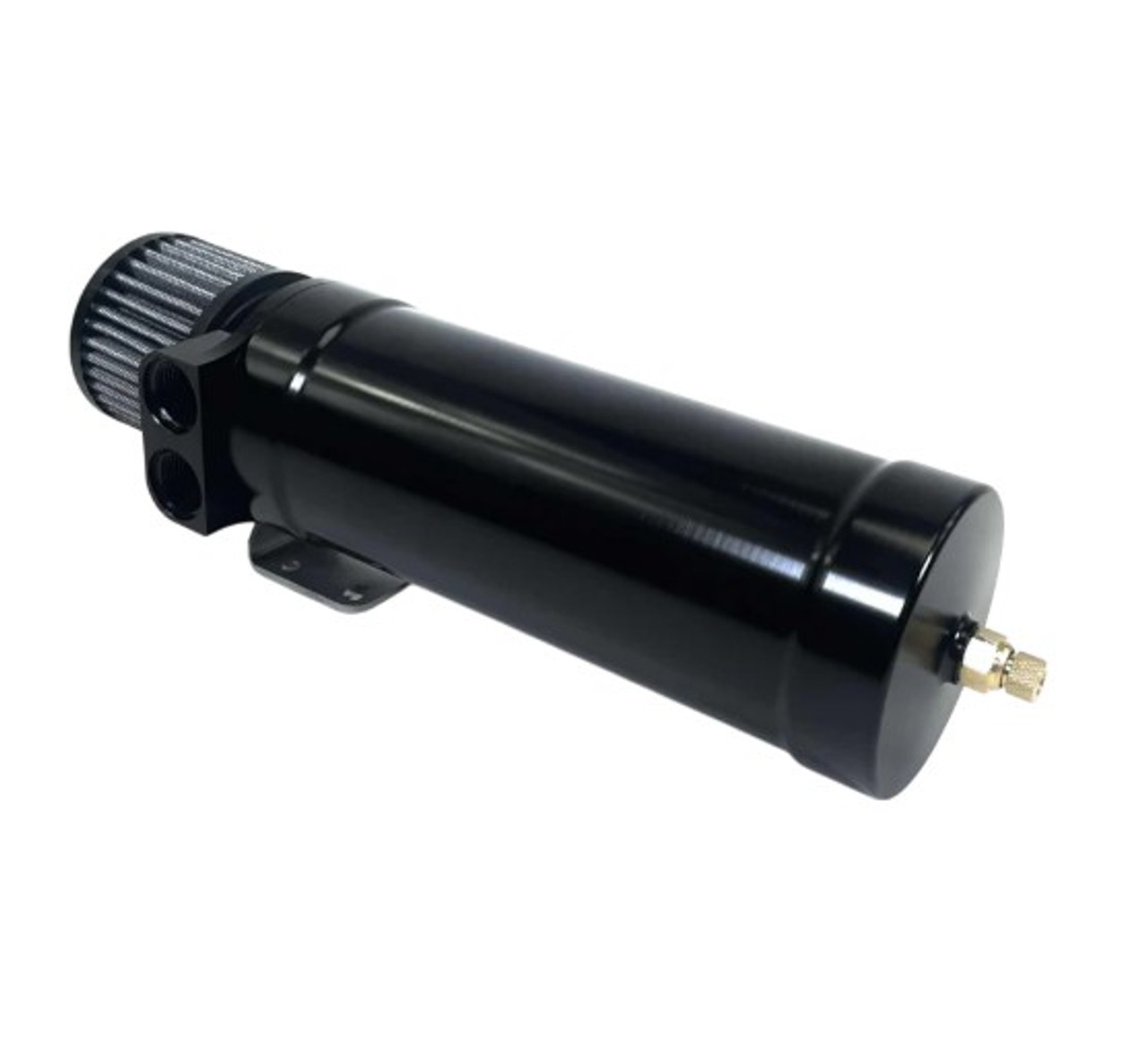 1 Qt XL Top Loader Billet Internally Baffled Oil Catch Can (Dual 10AN Port) 1 Qt XL Top Loader Billet Internally Baffled Oil Catch Can (Dual 10AN Port)