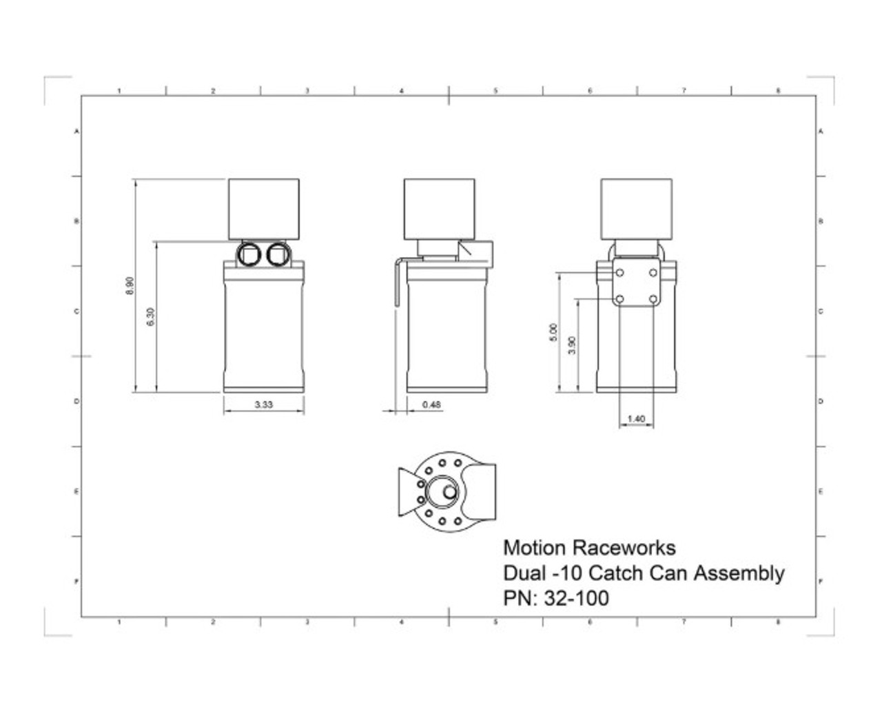 SBC / BBC / SBF Catch Can Kit For 1.22" Push In Grommets SBC / BBC / SBF Catch Can Kit For 1.22" Push In Grommets