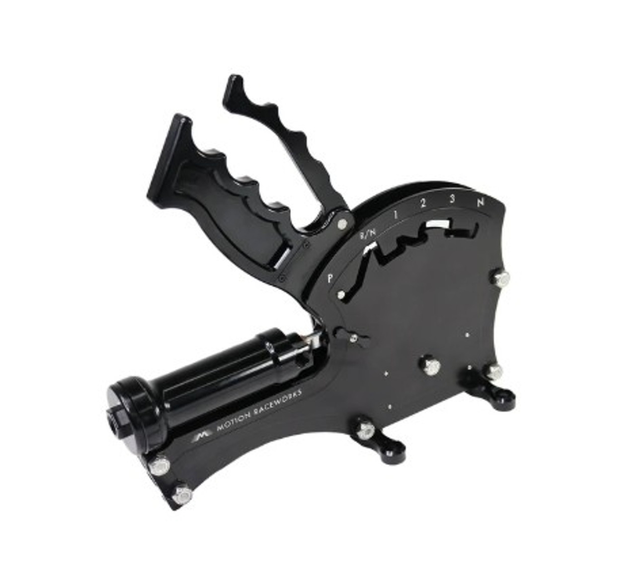 TH350 Clean Neutral 3 Speed Push to Shift Operator Series Billet Shifter Rear Exit w/ CO2 Assist TH350 Clean Neutral 3 Speed Push to Shift Operator Series Billet Shifter Rear Exit w/ CO2 Assist