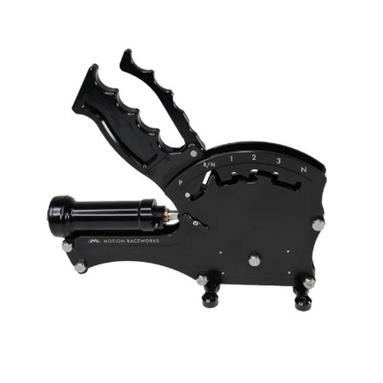 TH350 Clean Neutral 3 Speed Push to Shift Operator Series Billet Shifter Rear Exit w/ CO2 Assist TH350 Clean Neutral 3 Speed Push to Shift Operator Series Billet Shifter Rear Exit w/ CO2 Assist