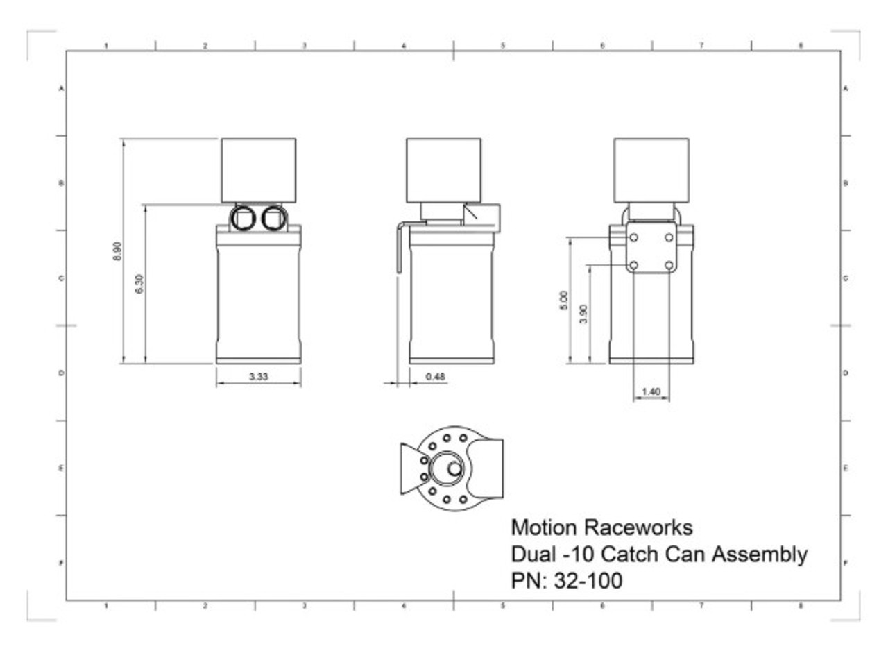 Motion Raceworks Gen V / Gen 5 LT1 Top Loader Catch Can Kit