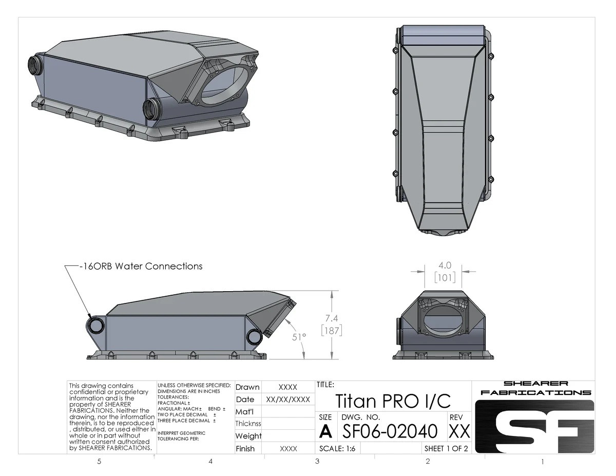 2500hp Intercooler TSP Titan Pro/Series - Shearer Fabrications