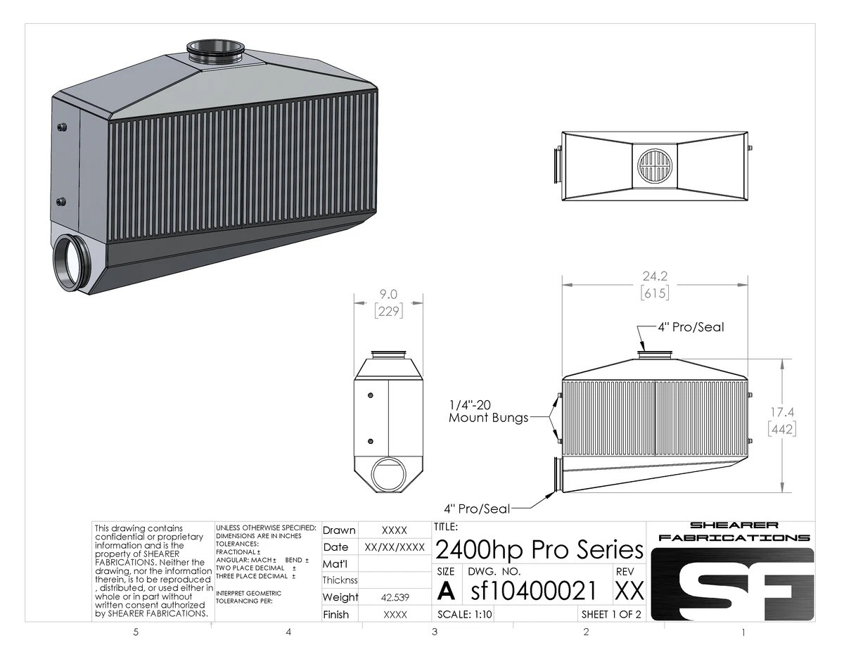2400hp Intercooler Pro/Series - Shearer Fabrications