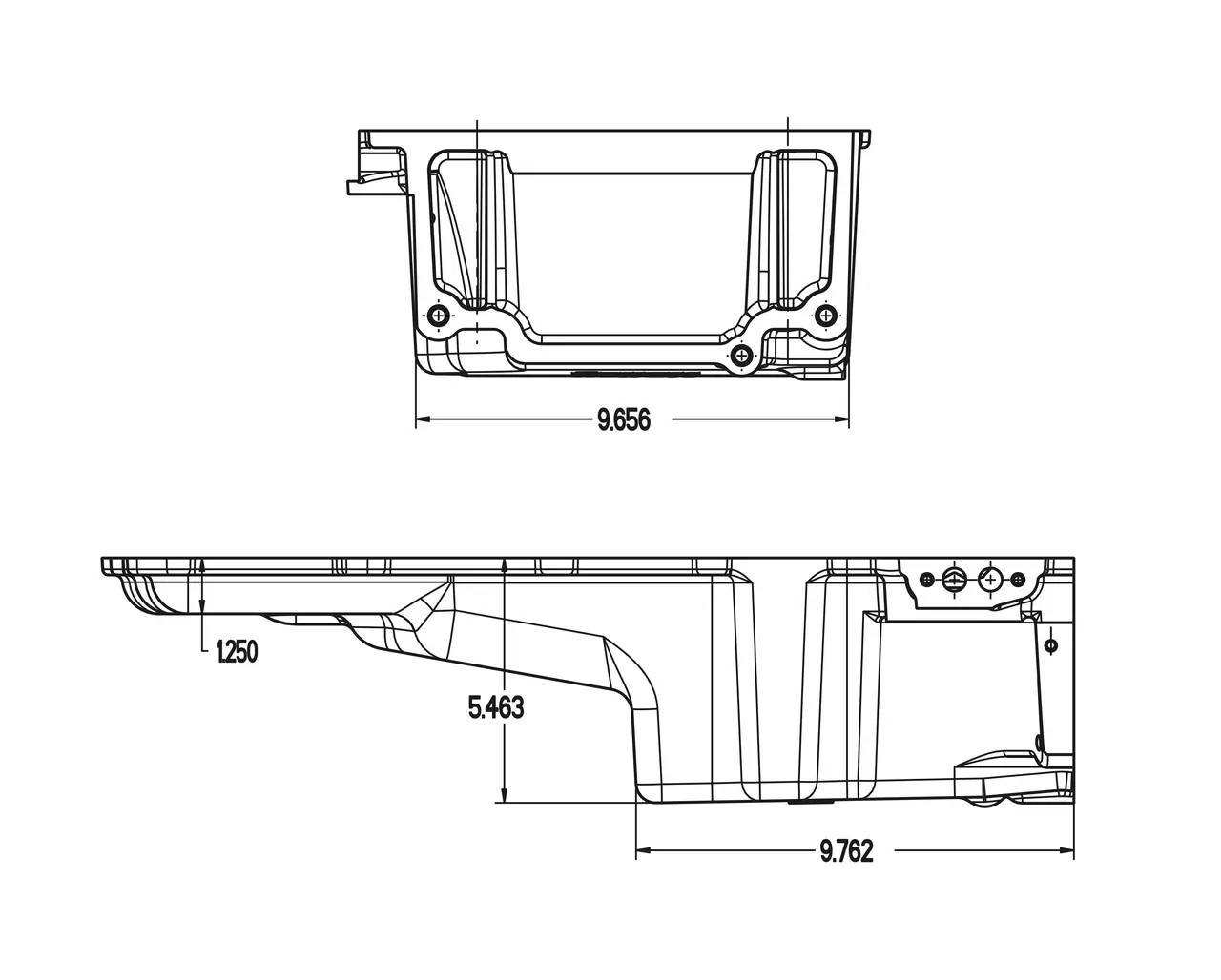 Holley GM LS Swap Oil Pan - Additional Front Clearance