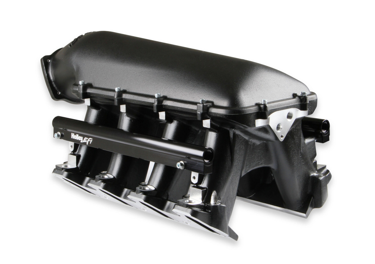 Holley Hi-Ram LS3 Rectangle Port Intake Manifold with Fuel Rails - Black Finish - L99 L92 L96 L76 L77 LY6 L9H L94 LSA