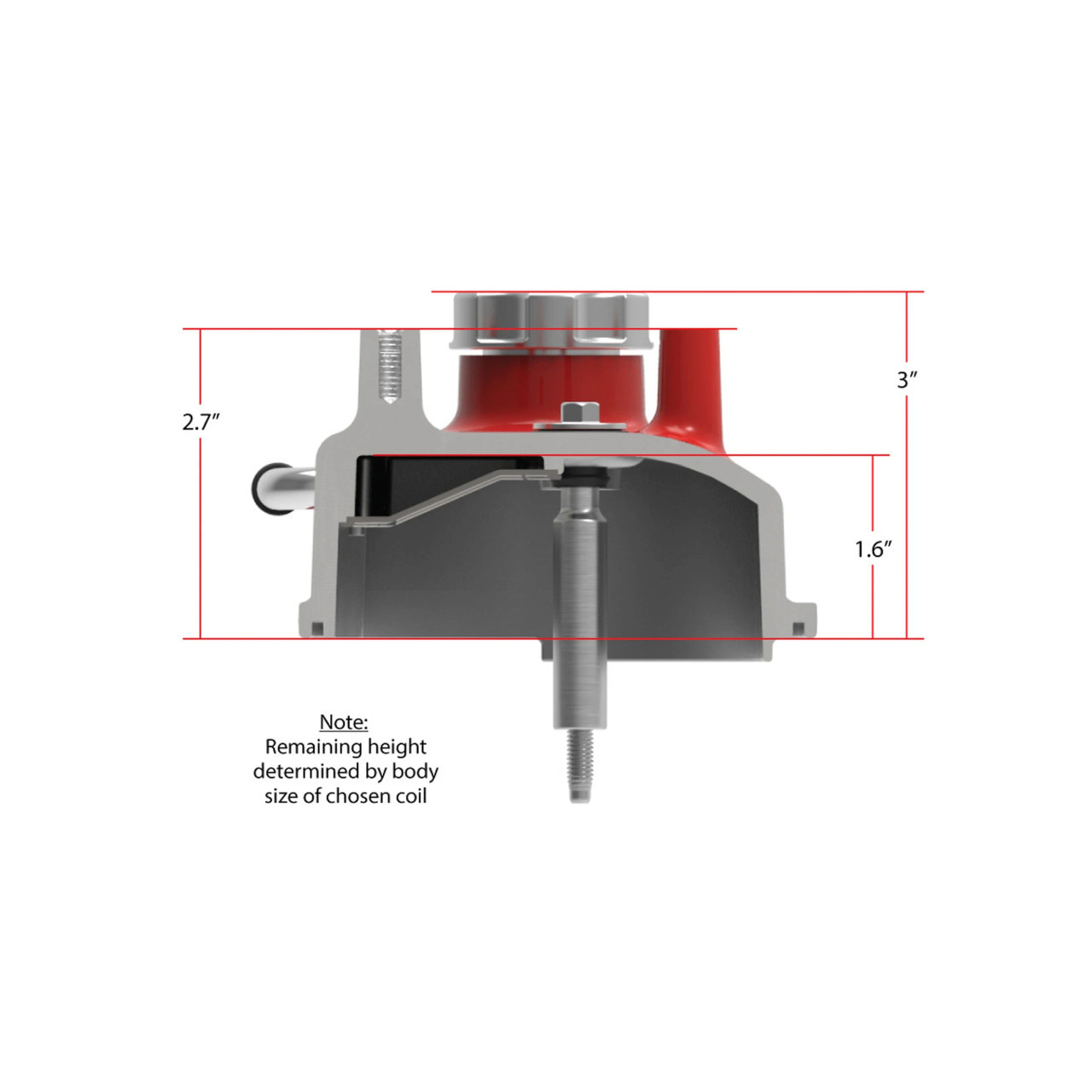 Holley Tall LS Valve Covers with Coil Mounts - Red Finish - Cast Aluminum - 4.8L 5.3L 5.7L 6.0L 6.2L LS1 LS3 LQ4 LM7 LC9 L96