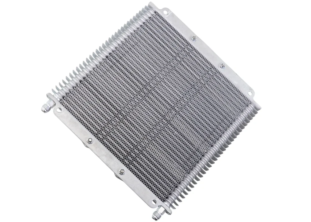 Aftermarket Powerglide Trans Cooler Kit w/ Fan & Fragola Lines/Fittings Kit
