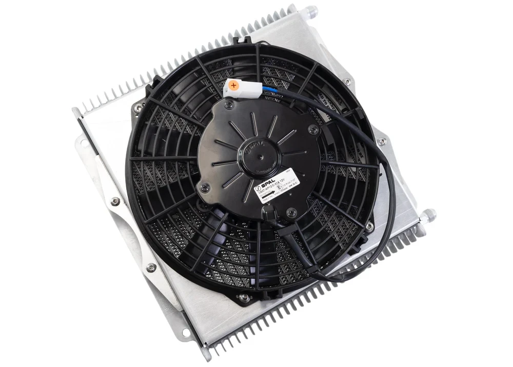 Trans Cooler Kit w/Fan & Fragola Lines/Fittings Kit for GM 6L80E/8L90E