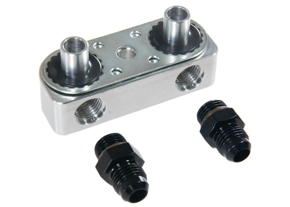 Trans Cooler Kit w/Fan & Fragola Lines/Fittings Kit for GM 6L80E/8L90E