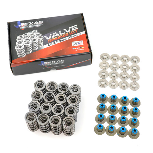 Texas Speed Gen V 5.3 6.2 LT1 L83 L86 .660" Lift Dual Spring Kit with Titanium Retainers TSP PAC Springs Texas Speed Gen V 5.3 6.2 LT1 L83 L86 .660" Lift Dual Spring Kit with Titanium Retainers TSP PAC Springs