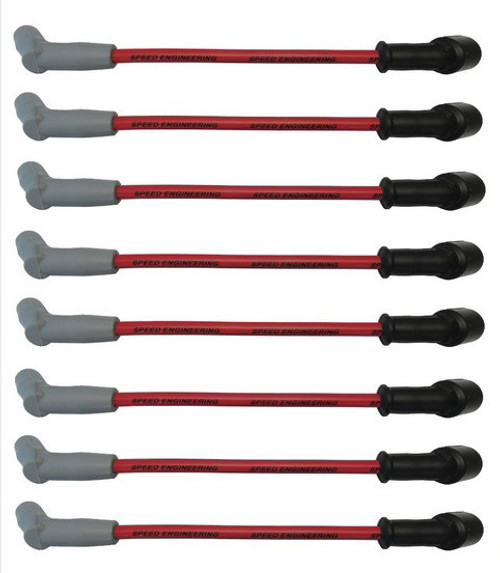 Speed Engineering LT Spark Plug Wires Car, Truck, & SUV 12" Length (LT1 & LT4 Engines) "Red"