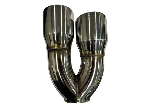 Speed Engineering Stainless 3" Dual Exhaust Tips - Drivers Side (11" Length, 4" Tip Diameter)